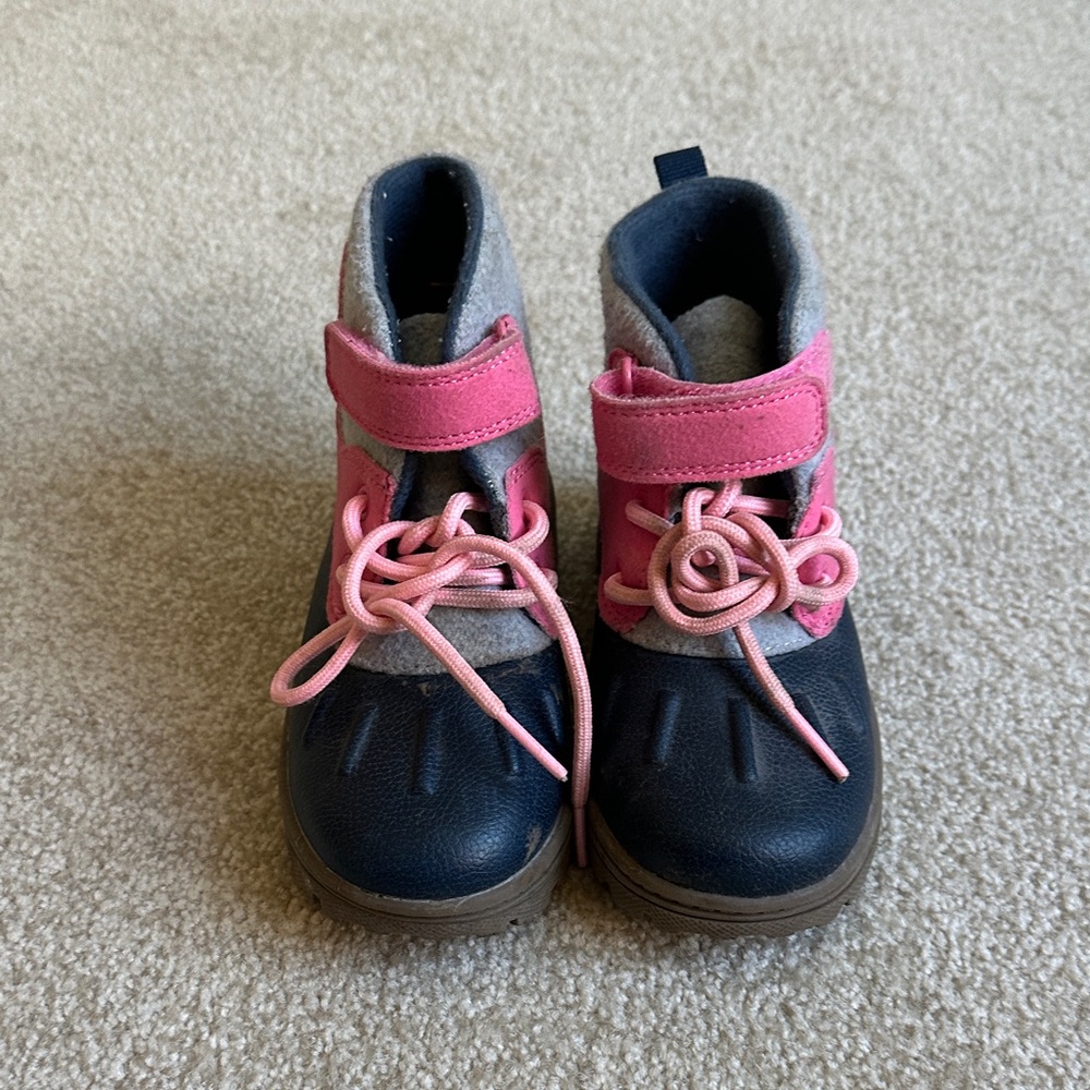 Carter's Pink and Black Kids Boots